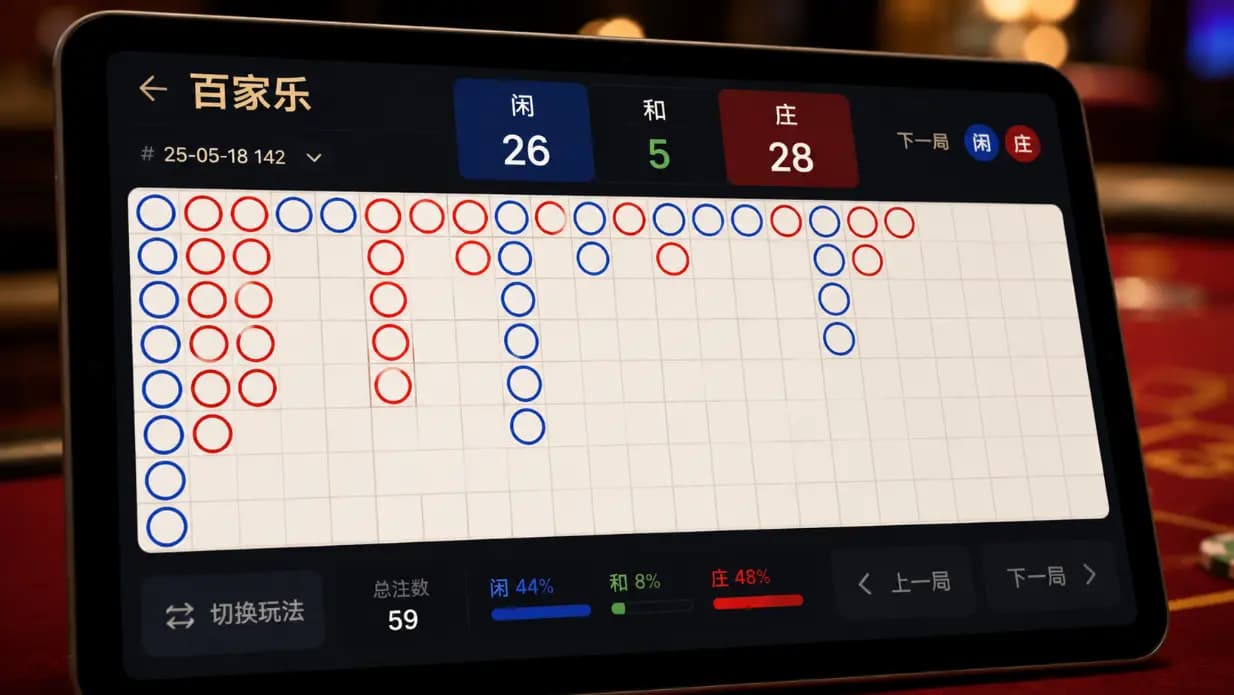 百家樂牌路完整教學：大路小路眼鏡路3種看法一次搞懂－gamein hero big road chart