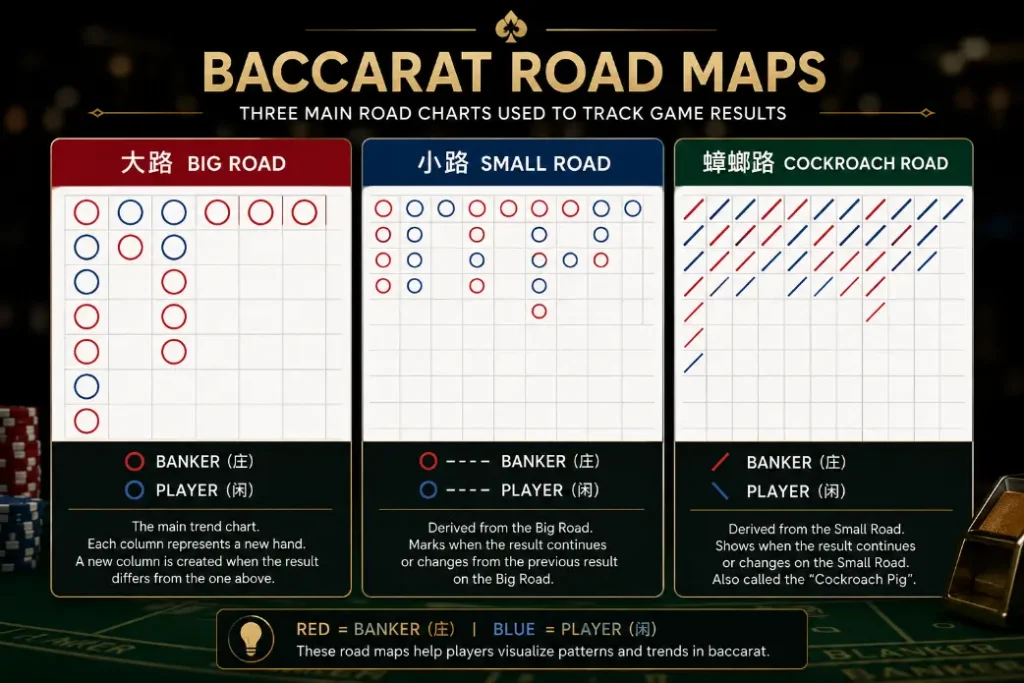 百家樂三種常見路型