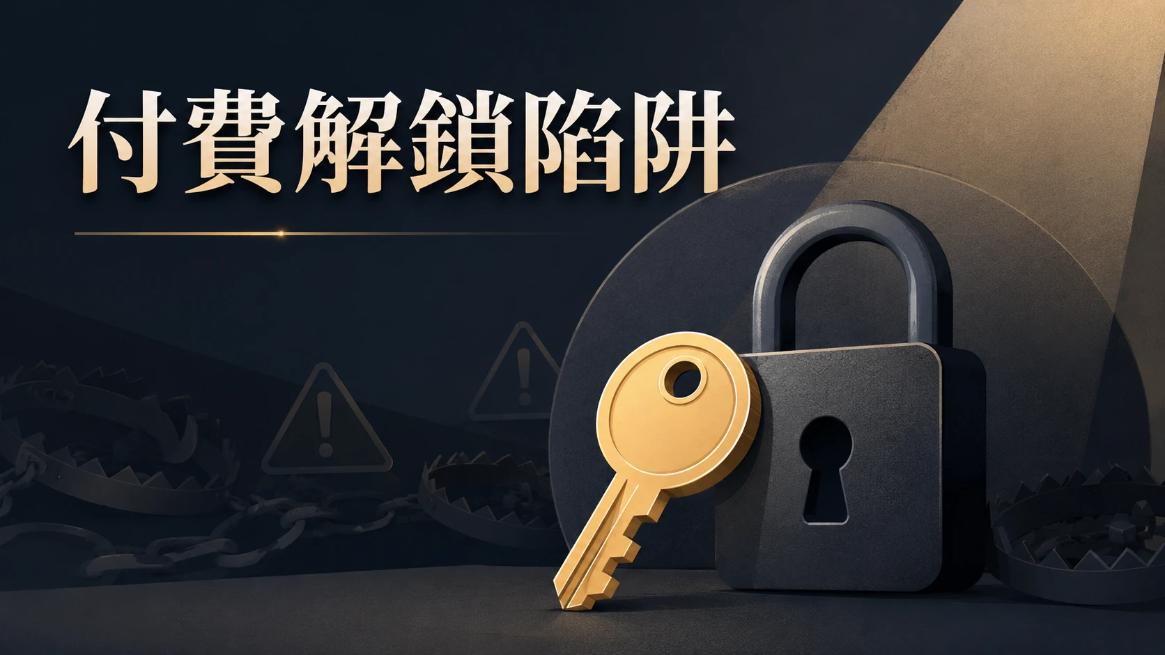 鎖頭圖示旁邊放著一個鑰匙形狀的錢幣