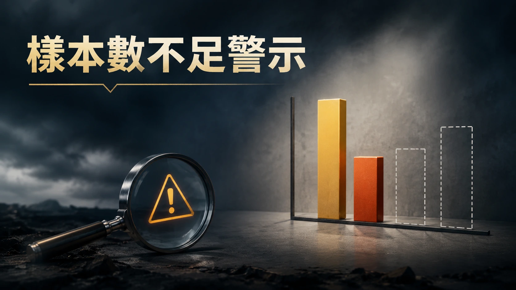 一個小型長條圖只顯示少數幾根柱子