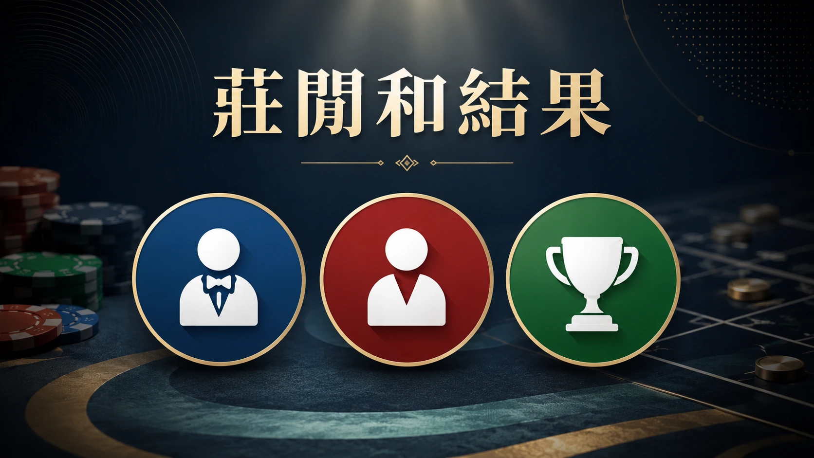 三個並排的圓形圖示分別代表不同顏色