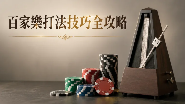 節拍器圖示旁邊放著一疊籌碼
